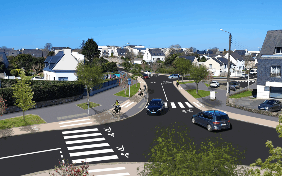 Le carrefour rue de Brest / Route du Dellec bientôt rénové